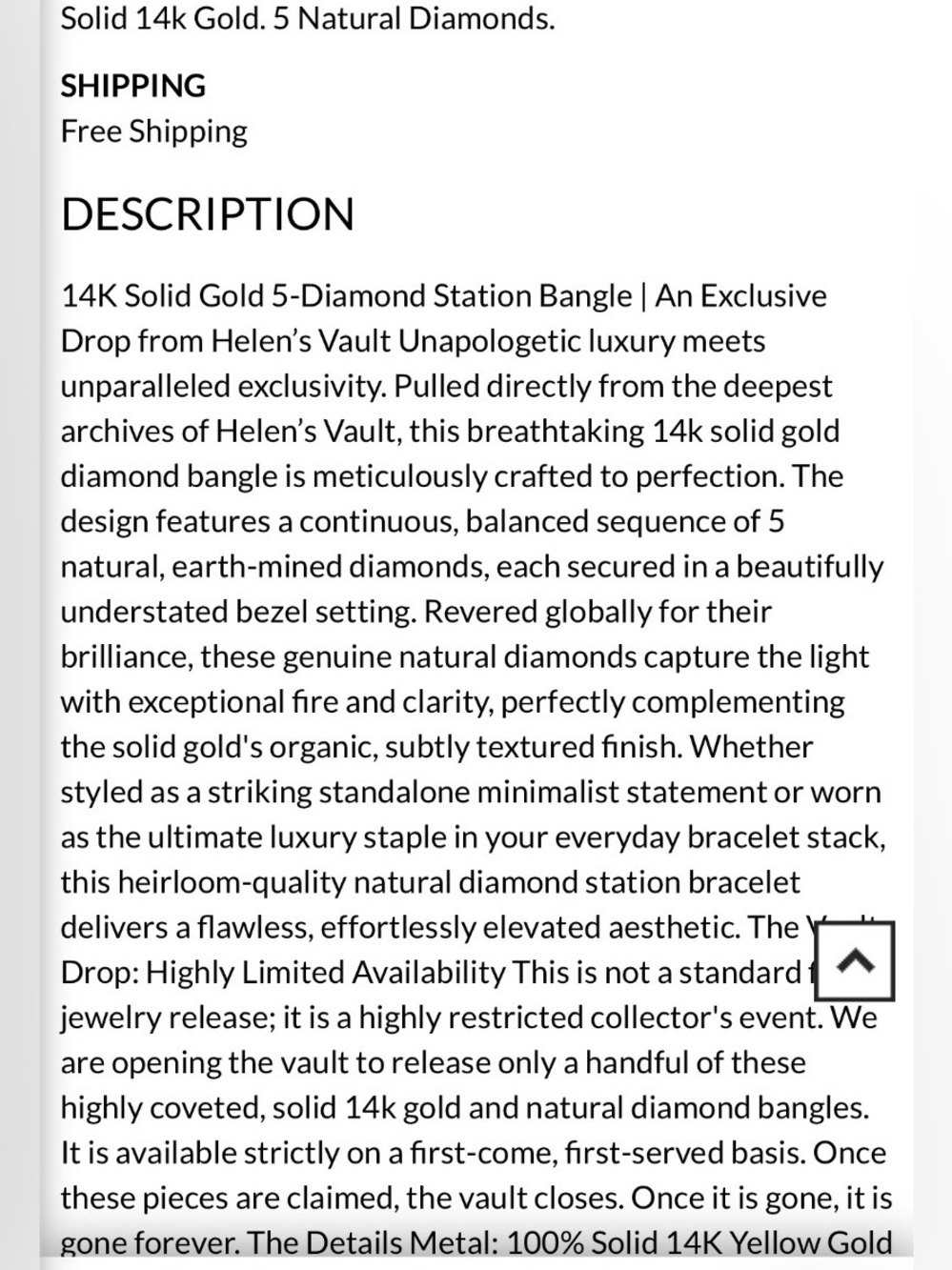 Helen Ficalora Gold Bracelet with 5 Diamonds - Picture 2 of 13